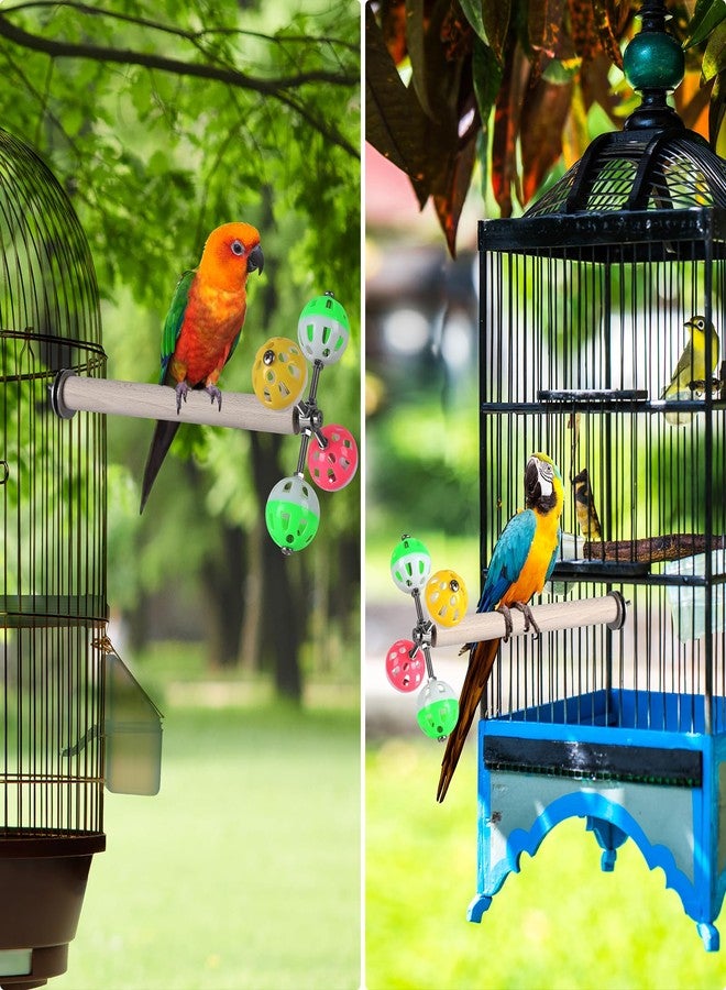 Teniinet Stand Perch Toy with Rotating Balls for Birds, Parakeets, Budgies, Cockatiels, Parrots, Budgerigars, Conures, Parrotlets, Ringnecks, Lovebirds (1Pcs) - Image 4